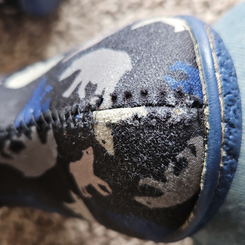 GUC Bogs Neoprene Waterproof Winter Snow Boots Baby Polar Bear Print Blue Size 7 - Picture 8 of 12